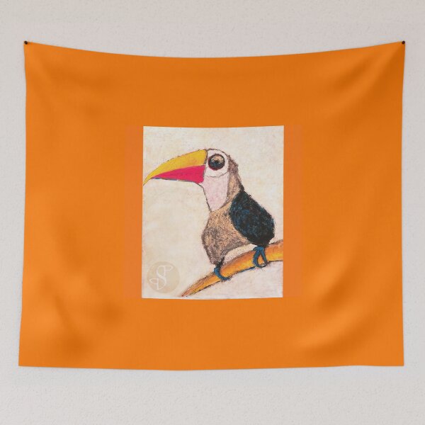 Item preview, Toucan in orange designed and sold by PumpkinStudioPL.