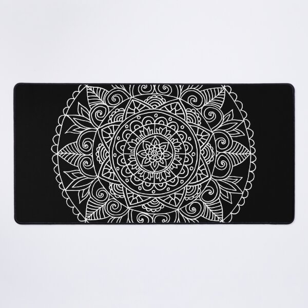 Item preview, Black and White Boho Lace Mandala designed and sold by Julie Erin Designs.