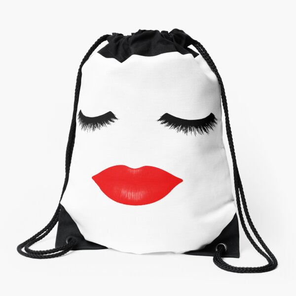 Vista previa del artículo con la obra «Labios y pestañas», diseñado y vendido por Julie Erin Designs.