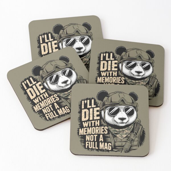 Item preview, I'll Die With Memories Not A Full Mag – Military Panda designed and sold by GRABAPSHOP.