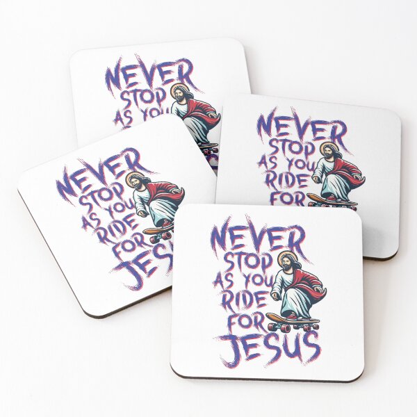 Item preview, Never stop as you ride for Jesus /// Skateboarding Humor designed and sold by Scaryzz.