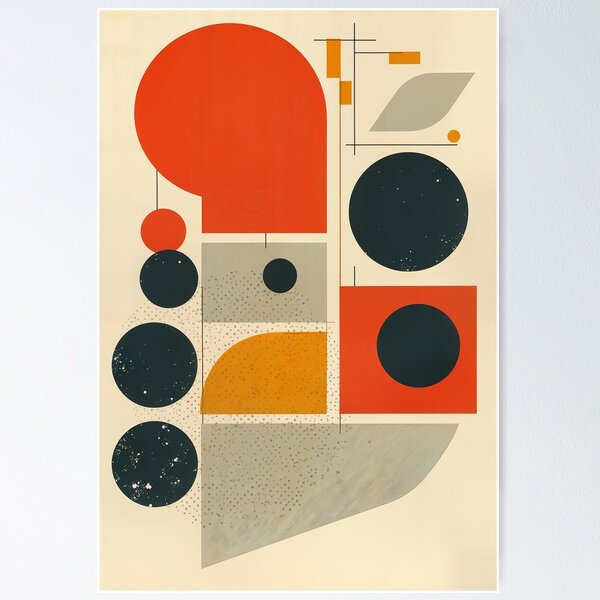 Item preview, Mid-Century Modern Bold Shapes No. 2 designed and sold by Skull Bongo Consortium.