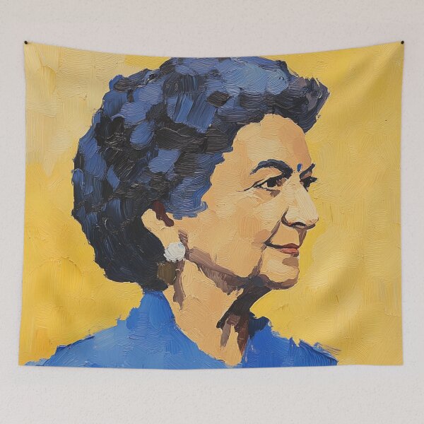 Item preview, Indira Gandhi | Post-impressionist painting style designed and sold by ComicsFactory.
