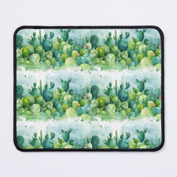 Item preview, Verdant Watercolor Cactus Patch designed and sold by NTGUILTY.