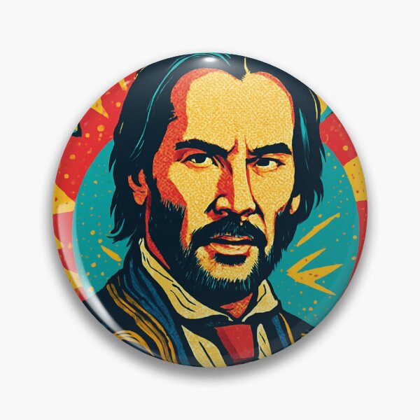 Item preview, Keanu Reeves Pop Art Portresi – Renkli Dijital İllüstrasyon designed and sold by PrometheusStyle.