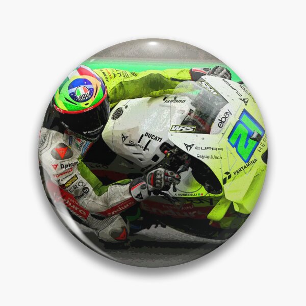 Item preview, Franco Morbidelli racing his 2025 MotoGP Motorcycle on the Circuit of the Americas abstract designed and sold by Rodissimus1984.