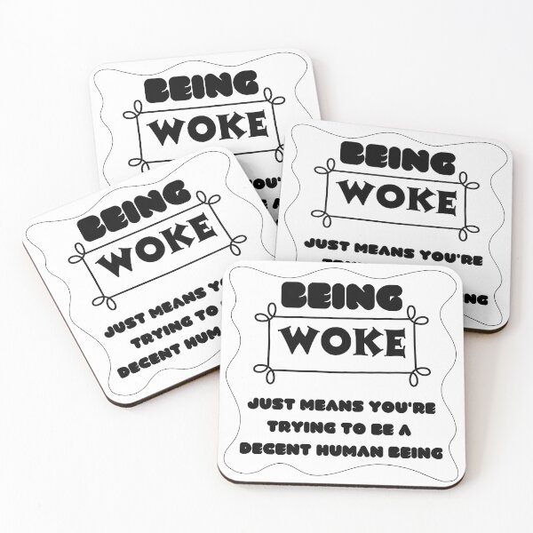 Item preview, Woke black and white designed and sold by SimpleatHeart.
