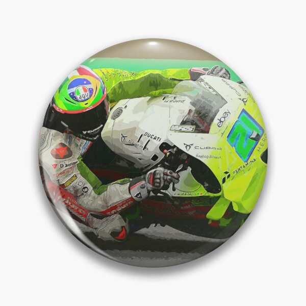 Item preview, Franco Morbidelli racing his 2025 MotoGP Motorcycle on the Circuit of the Americas watercolor designed and sold by Rodissimus1984.