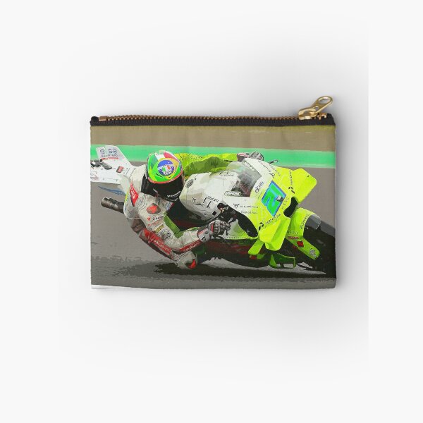 Item preview, Franco Morbidelli racing his 2025 MotoGP Motorcycle on the Circuit of the Americas watercolor designed and sold by Rodissimus1984.