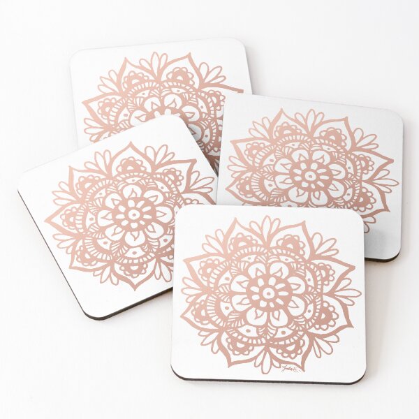 Item preview, Rose Gold Mandala Flower designed and sold by Julie Erin Designs.