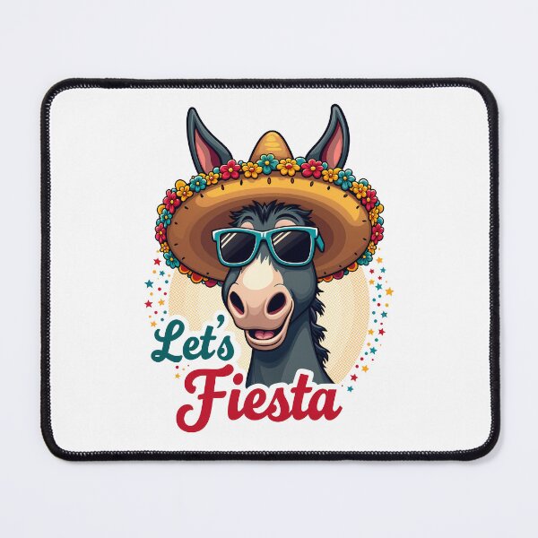 Item preview, Cinco de Mayo Donkey Let's Fiesta designed and sold by JumpJammiesTees.
