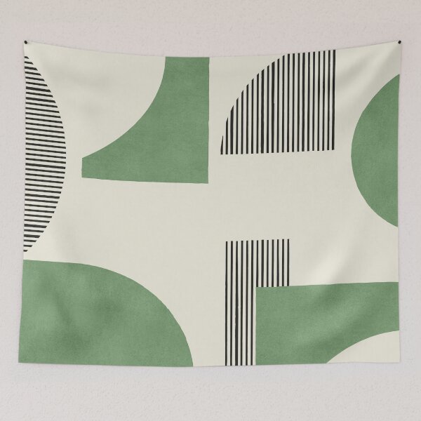 Item preview, Lines Composition - Green designed and sold by moonlightprint.