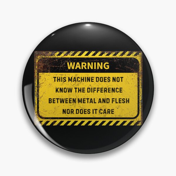 Item preview, Industrial Safety Warning Sign - Alert for Machinery Hazards designed and sold by Psycho-Crazy.