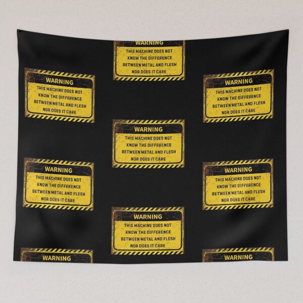 Item preview, Industrial Safety Warning Sign - Alert for Machinery Hazards designed and sold by Psycho-Crazy.
