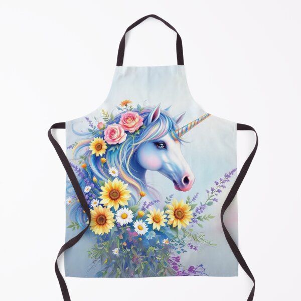 Item preview, Whimsical Watercolor Unicorn with Floral Elegance – Magical Mythical Creature Art designed and sold by Shabby Script Archive | Digital Designer .