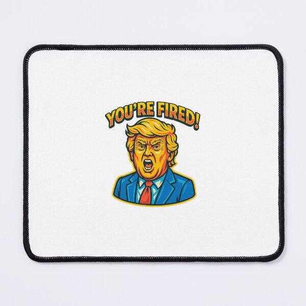 Item preview, YOU'RE FIRED! – Pop Art Rage Face Sticker | Political Meme Art designed and sold by Kevora Studio.