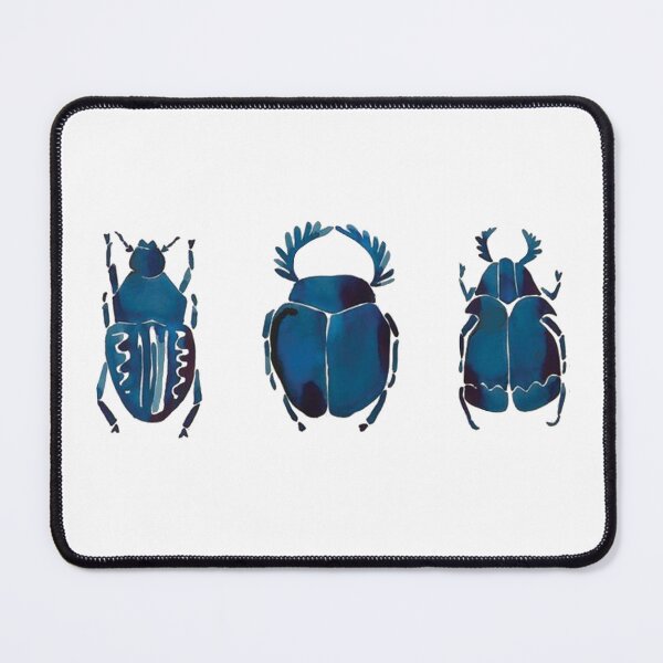Item preview, Ancient Egyptian Scarabs - Blue Beetles designed and sold by Ranaaart.
