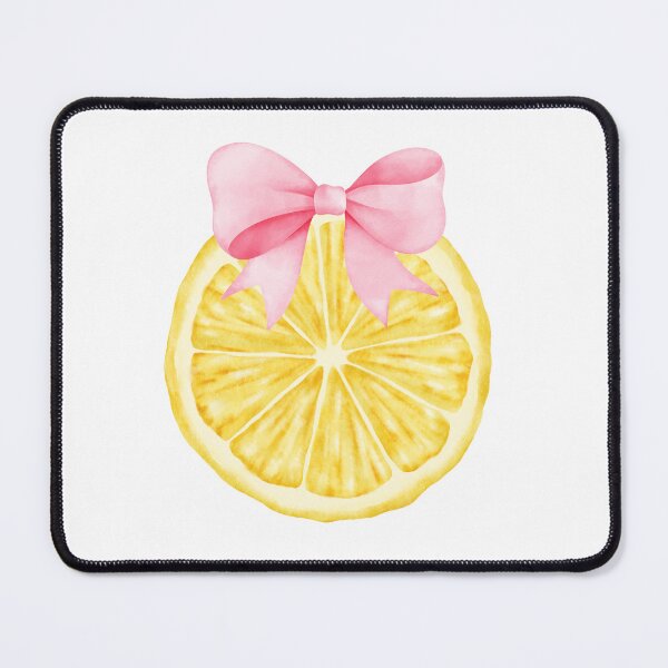 Item preview, Watercolor Lemon Slice with Pink Bow – Coquette Summer Citrus Aesthetic designed and sold by DivinePassion.