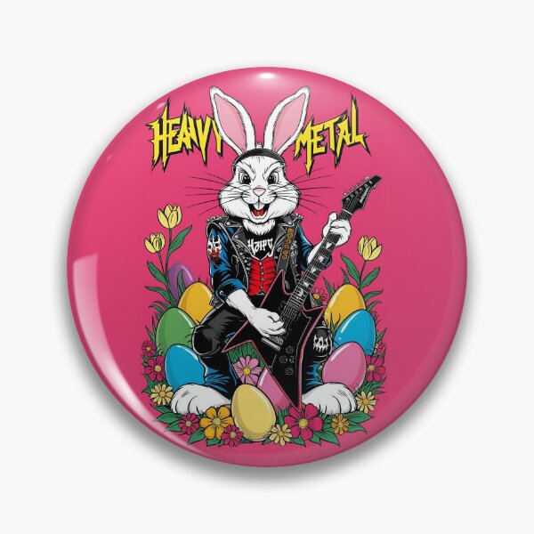 Item preview, Bunny, Heavy Metal, HEAVY EASTER, Happy Easter Bunny, Happy Easter, Bunny designed and sold by GOLDENGARDENART.