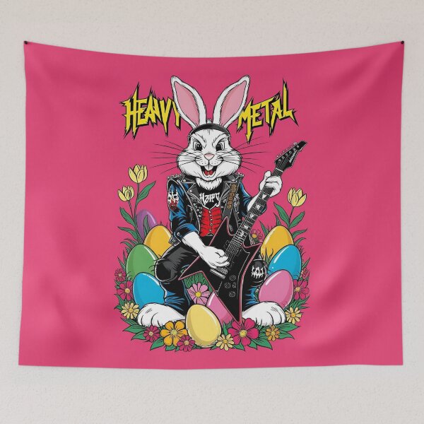 Item preview, Bunny, Heavy Metal, HEAVY EASTER, Happy Easter Bunny, Happy Easter, Bunny designed and sold by GOLDENGARDENART.
