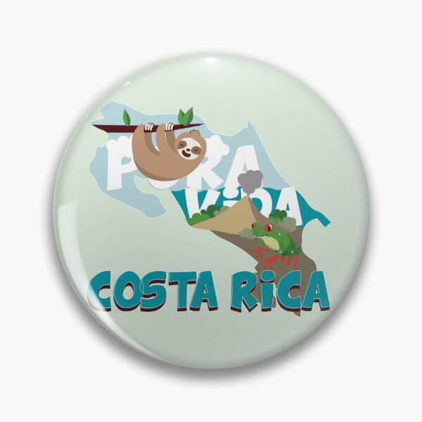 Item preview, Map Of Costa Rica with phrase Pura Vida designed and sold by Claustronautas.