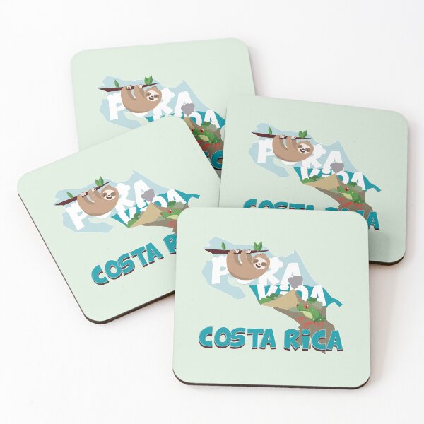Item preview, Map Of Costa Rica with phrase Pura Vida designed and sold by Claustronautas.