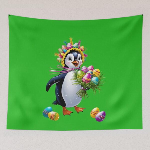 Item preview, Happy EASTER, Happy Easter Penguin, Happy Easter, Penguin, designed and sold by GOLDENGARDENART.