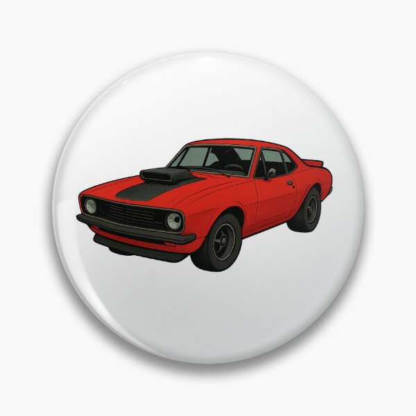 Aperçu de l'œuvre Muscle Car rouge créée et vendue par TheYeahStore.