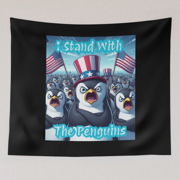 Item preview, I Stand With The Penguins funny gifts for penguin fans designed and sold by crazygingercat.