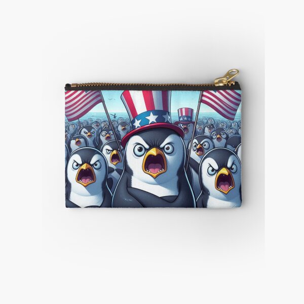 Item preview, Penguins Protest Against Tariffs Funny Penguin Tariff funny gifts for activists designed and sold by crazygingercat.