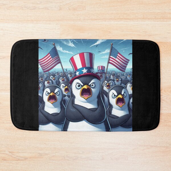 Item preview, Penguins Protest Against Tariffs Funny Penguin Tariff funny gifts for activists designed and sold by crazygingercat.