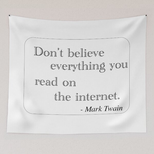 Item preview, Don’t Believe Everything You Read On The Internet designed and sold by VisionWind.