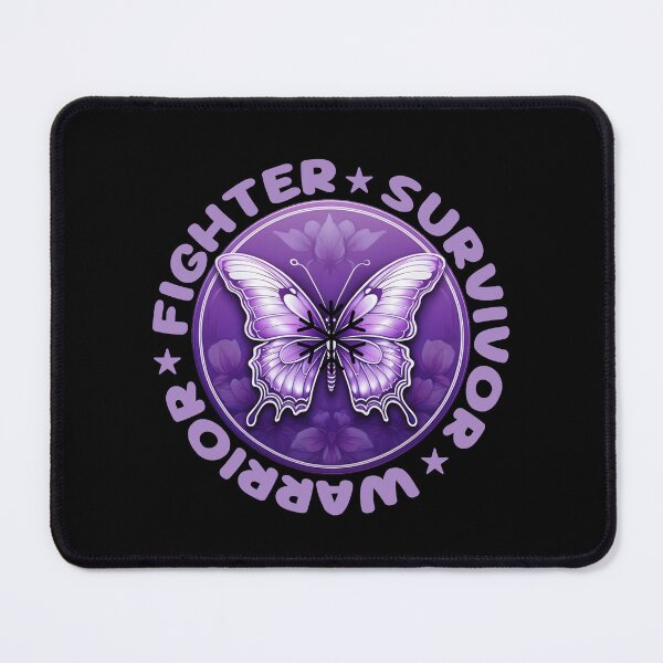 Item preview, Lupus Awareness Butterfly – Fighter Survivor Warrior Purple Ribbon Support designed and sold by Sunserize Designs.