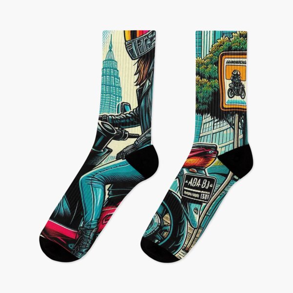 Item preview, Female Biker Taking a Break in Jakarta, Indonesia - Perfect Design for Touring & City Lovers on Clothing & Accessories designed and sold by knalpot-design.