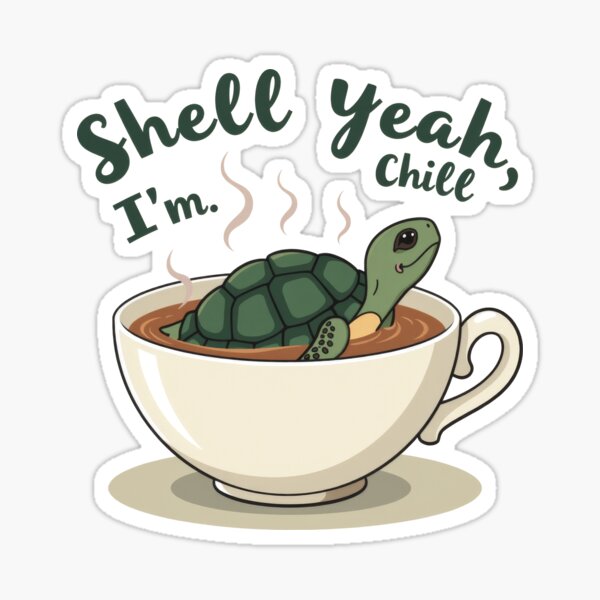 Item preview, Shell Yeah, I’m Chill designed and sold by Samdevdesign.