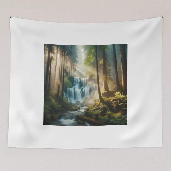 Item preview, Waterfall in Forest designed and sold by DragonPurple.