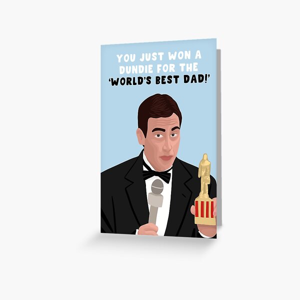 Artikel-Vorschau von Lustige, freche Vatertagskarte – Für Papa – Für ihn – Das Büro – Michael Scott – Prison Mike – Dundies, designt und verkauft von HomeOfPinkPeach.