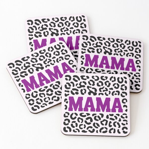 Item preview, Purple Mama Text with Leopard Print designed and sold by theartfulaspie.