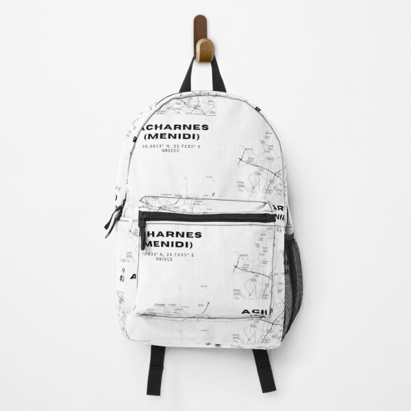 Item preview, Minimalist Black & White Acharnes (Menidi), Greece City Map designed and sold by RM-Journey.
