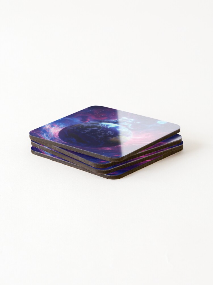Thumbnail 4 of 5, Coasters (Set of 4), Stranded designed and sold by nicebleed.