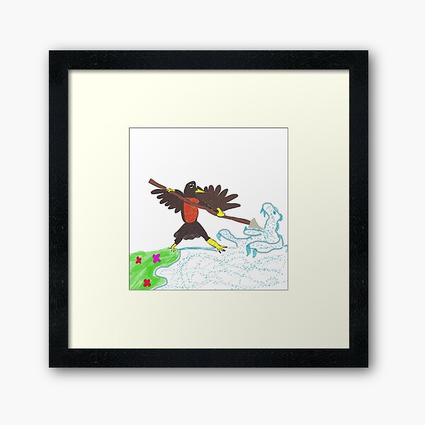 Robin warrior Framed Art Print