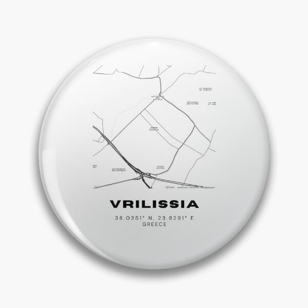 Item preview, Minimalist Black & White Vrilissia, Greece City Map designed and sold by RM-Journey.