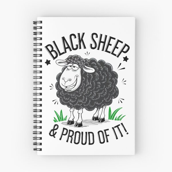 Item preview, Black Sheep & Proud – Vintage Funny Animal Sketch designed and sold by Lamarcy.