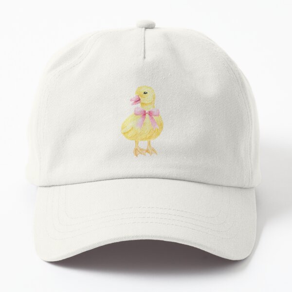 Aperçu de l'œuvre Canard jaune mignon avec un nœud – Coquette Spring Watercolor Art animalier créée et vendue par DivinePassion.