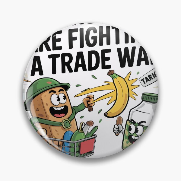 Item preview, Funny Inflation Shirt | My Groceries Are Fighting a Trade War Tee | Anti-Tariff Political Cartoon T-Shirt for Shoppers designed and sold by SSD-.