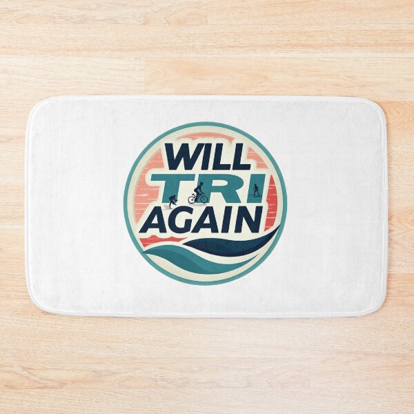 Item preview, Will TRI Again – Triathlon Sticker for Endurance Addicts & Finish Line Fanatics. designed and sold by Triathlongram.