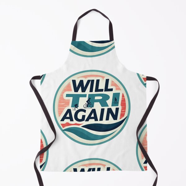 Item preview, Will TRI Again – Triathlon Sticker for Endurance Addicts & Finish Line Fanatics. designed and sold by Triathlongram.