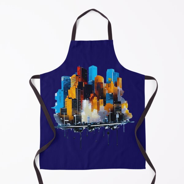 Item preview, Retro Watercolors: Abstract Cityscape on Canvas designed and sold by niksy.