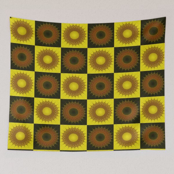 Item preview, Contrasting Abstract Mosaic Tiles, Inspired By The Yellow Daisy designed and sold by The-Inner-Light.