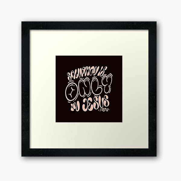 Item preview, Salvation only in Jesus designed and sold by MADEARTE.